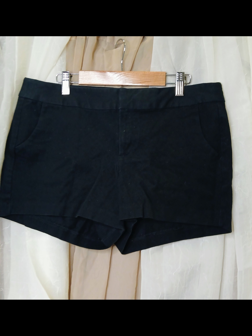Old Navy Black High-Waist Tailored Shorts